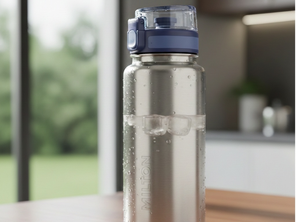 Stainless Steel Water Bottle with Flip Cap 1