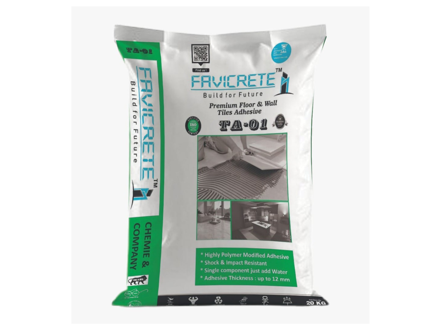 FAVICRETE TA-01 (Premium Floor and Wall Tile Adhesive) 1
