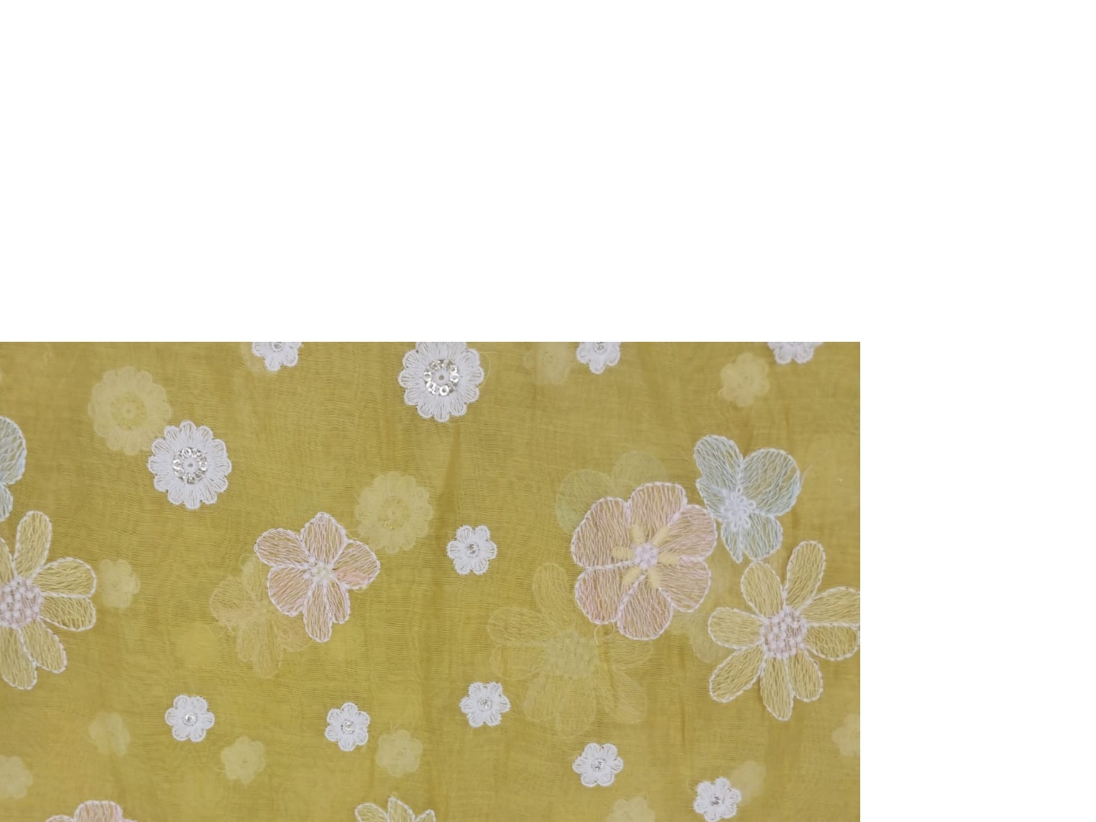 Embroidered Chanderi & Viscose Textile