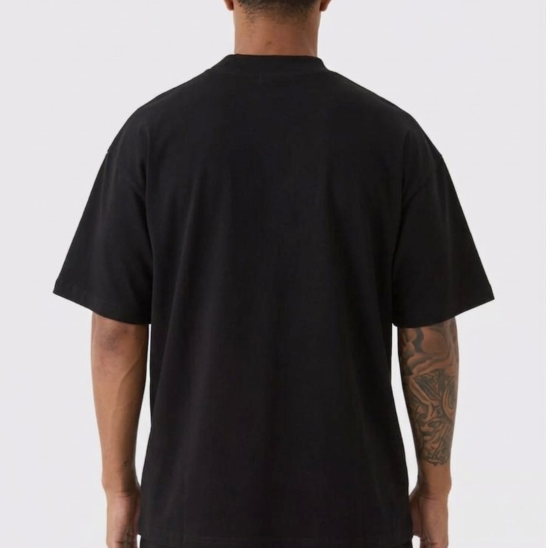 Basic plain oversized tee 2