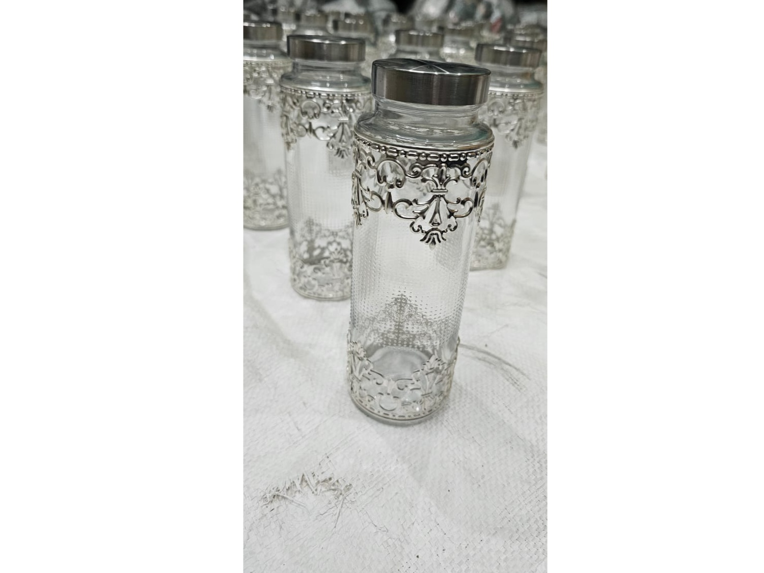 German sliver water bottle with velvet gifting box 2