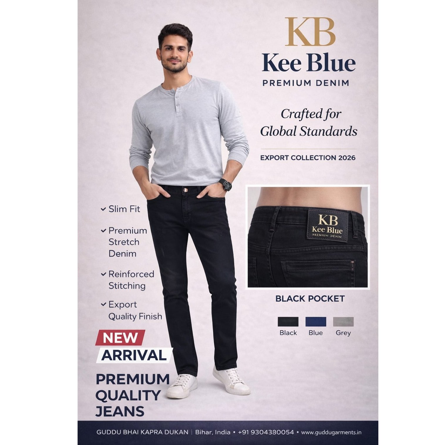 Men’s Slim Fit Denim Jeans