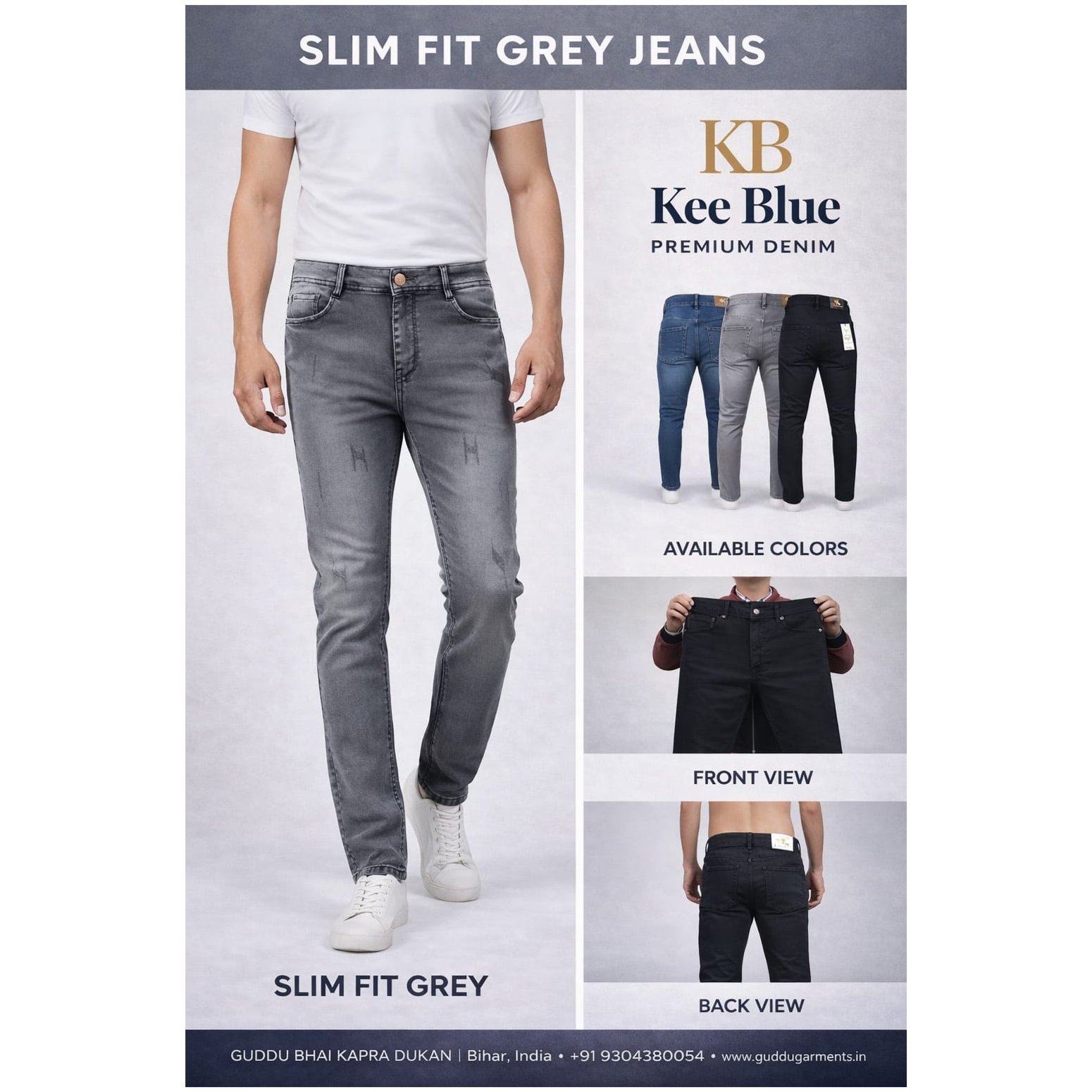 Men’s Slim Fit Denim Jeans 3