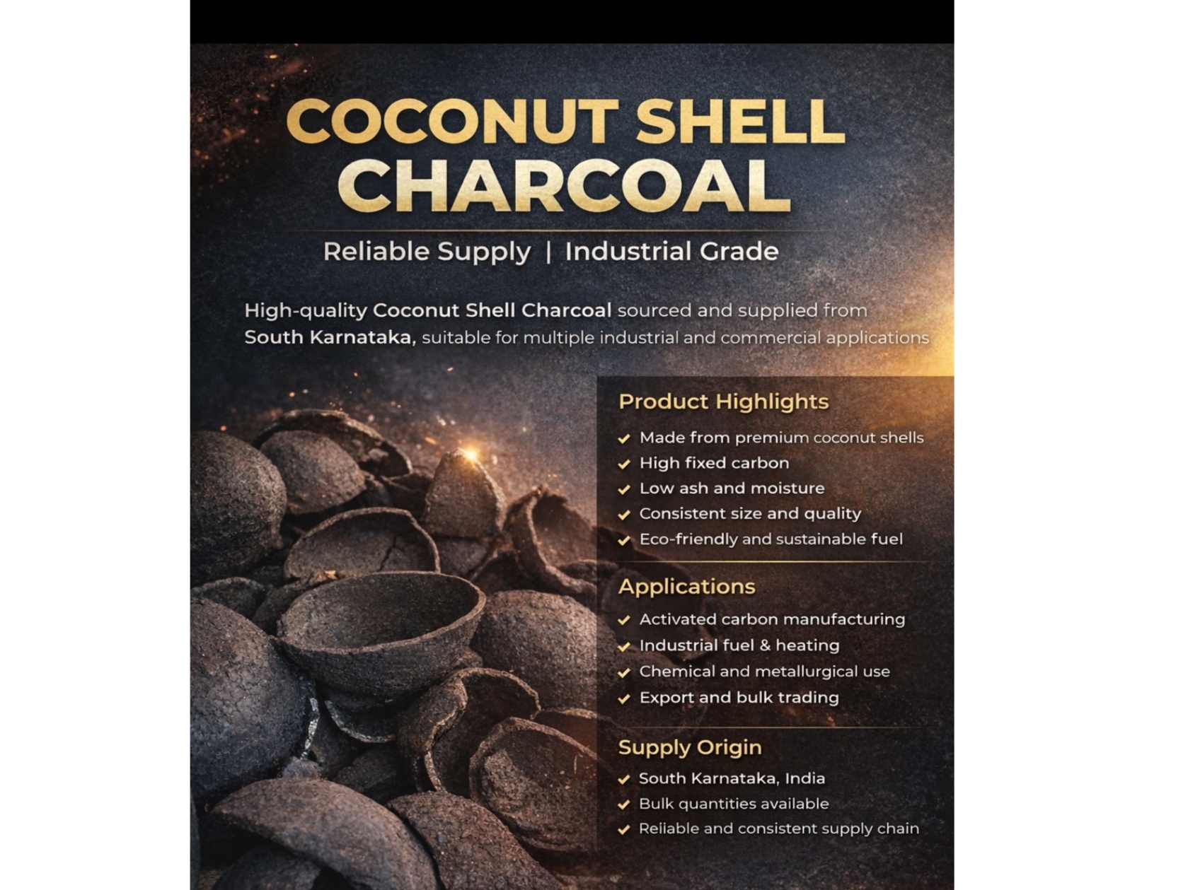 Coconut Shell Charcoal