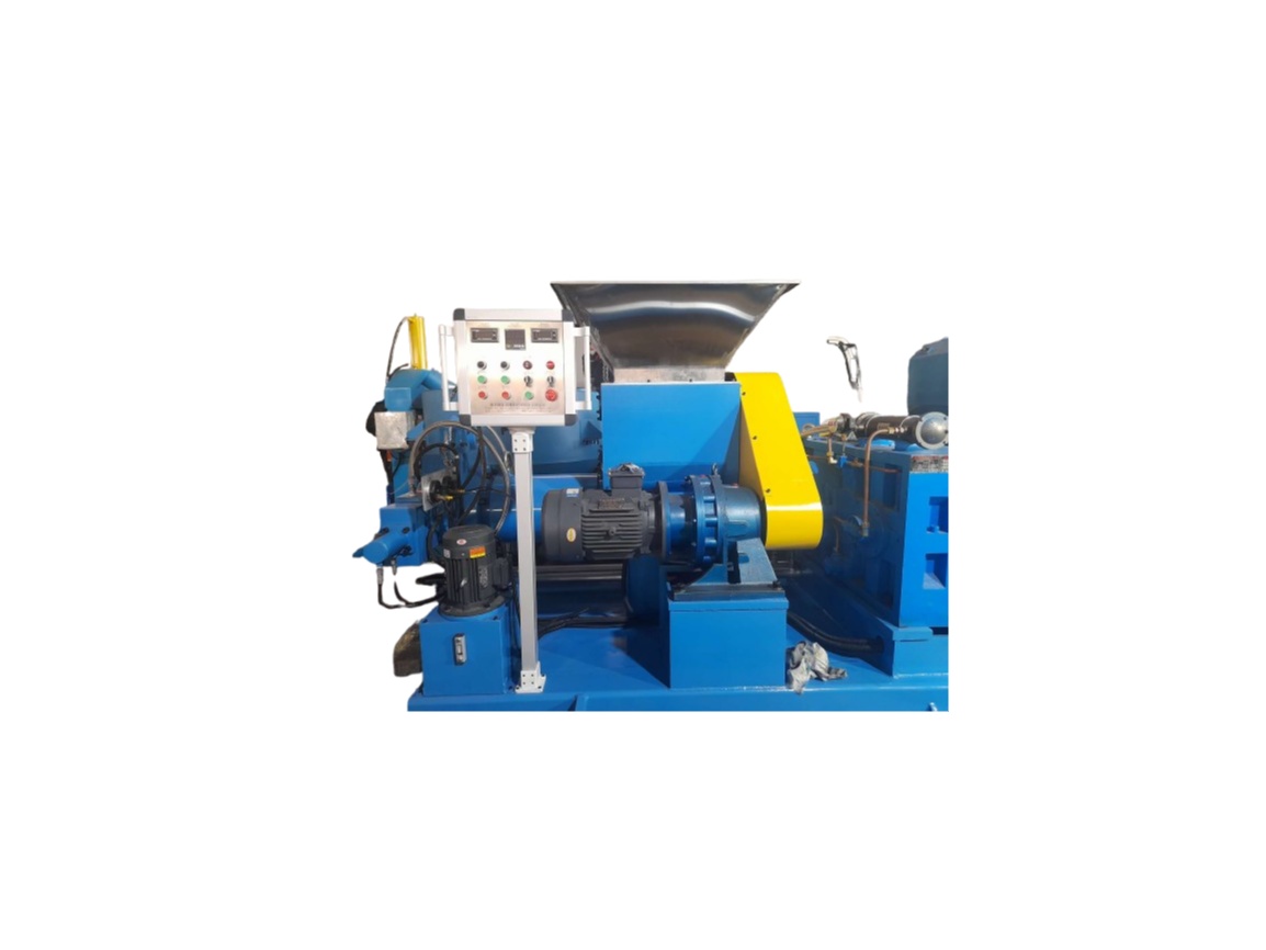 Forced feed Rubber Strainer extruder 1