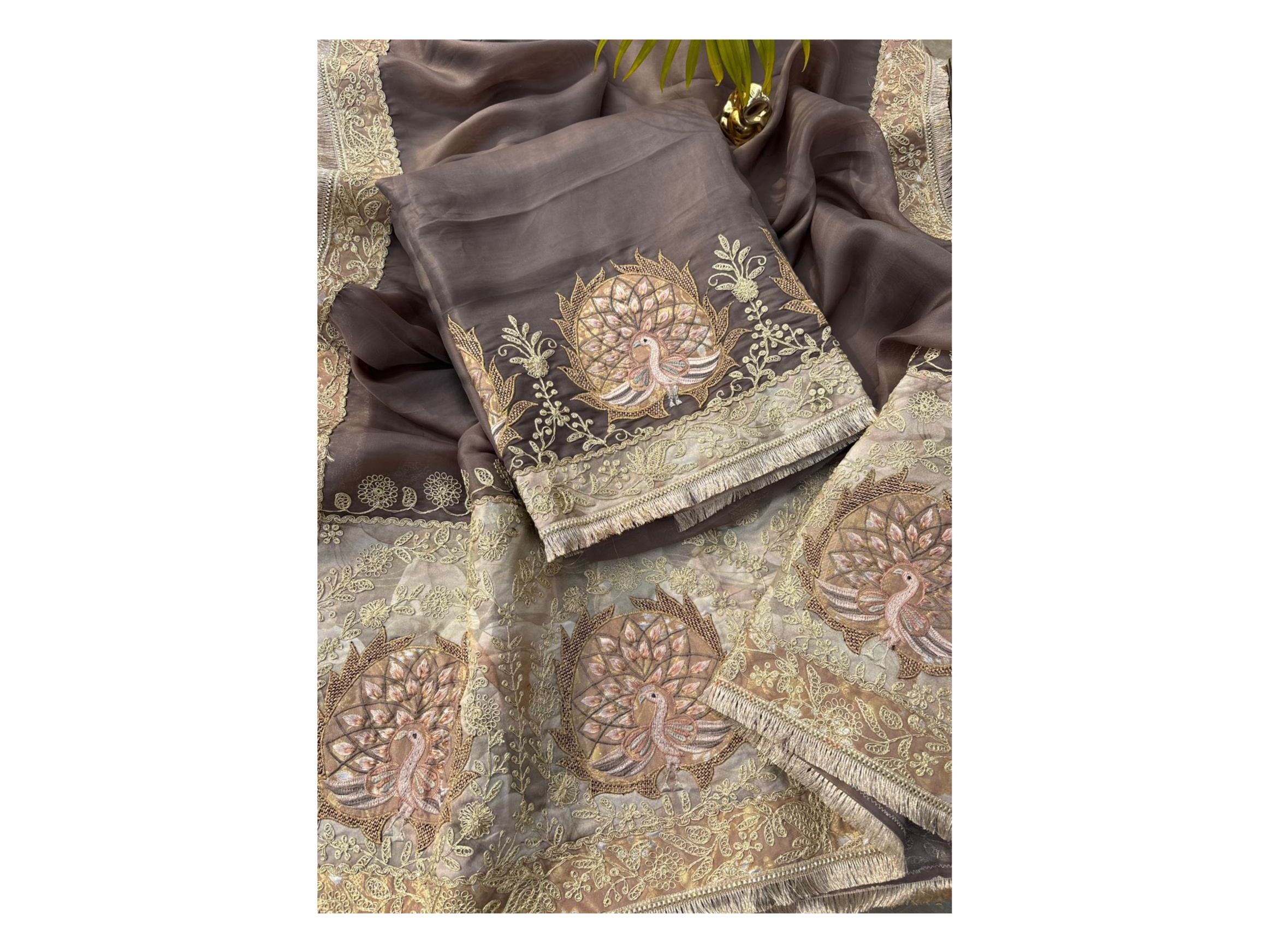 Stunning pure organza 🤩suit 4