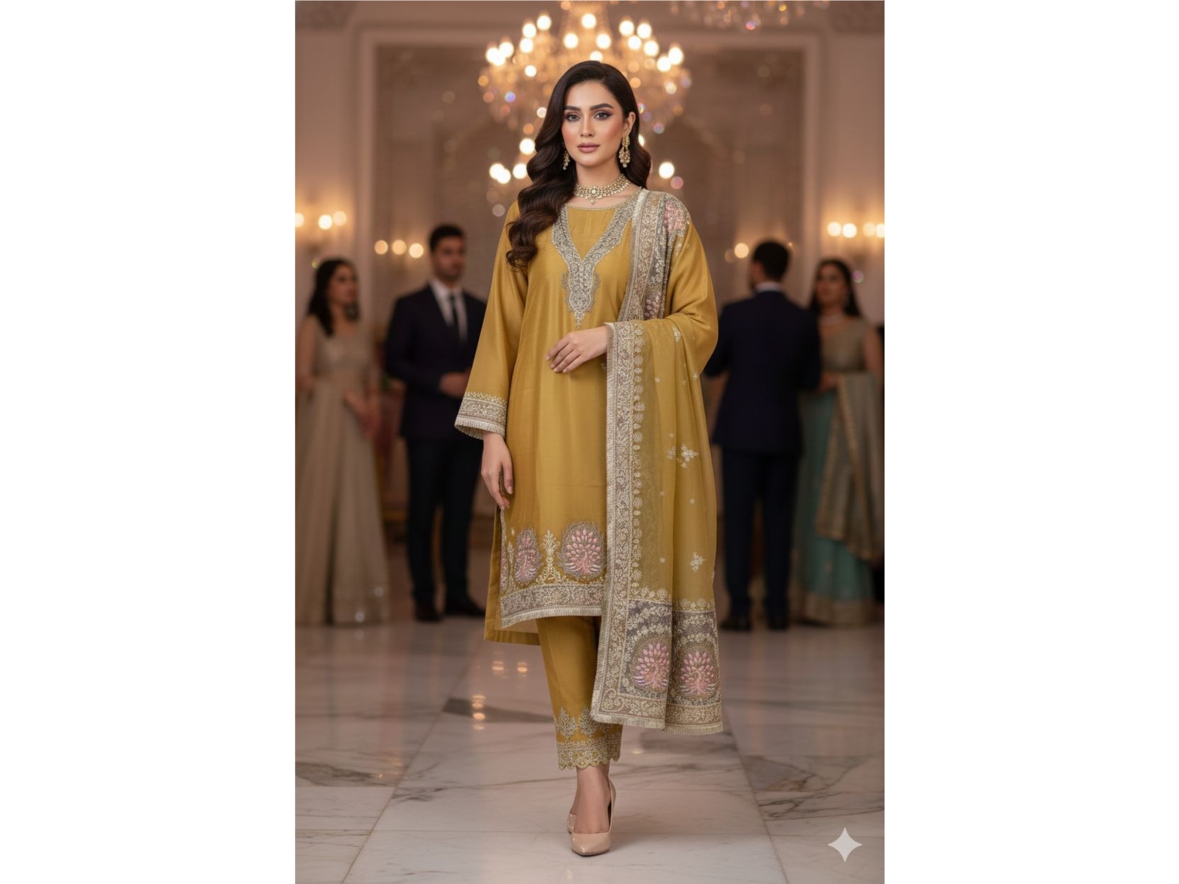 Stunning pure organza 🤩suit 5