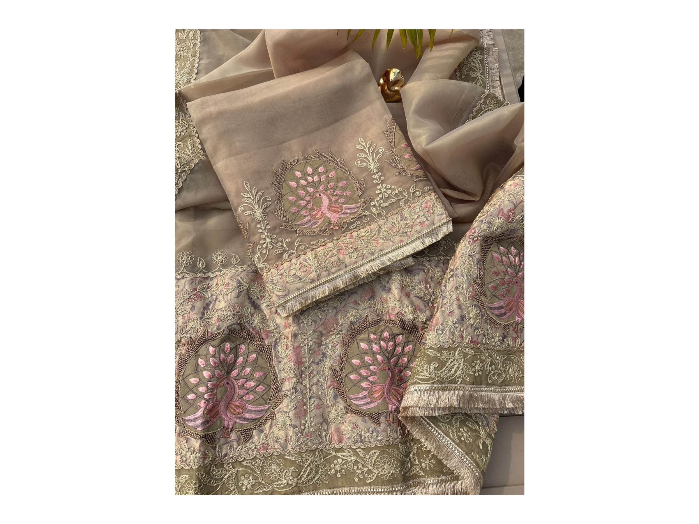 Stunning pure organza 🤩suit 6