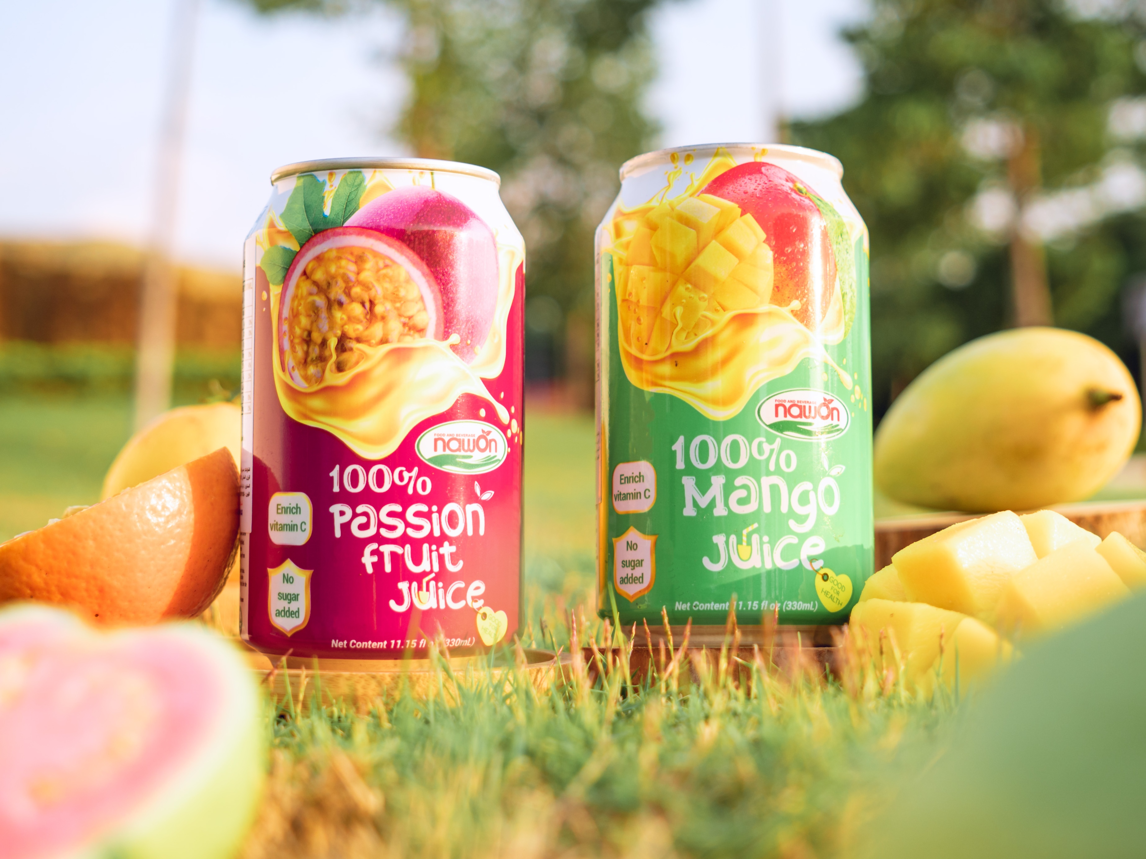 Private Label Free Sample Best Quality Pune Natural Fruit Juice Drink 330ML NAWON Vietnam Manufacturer OEM Low MOQ ISO 12