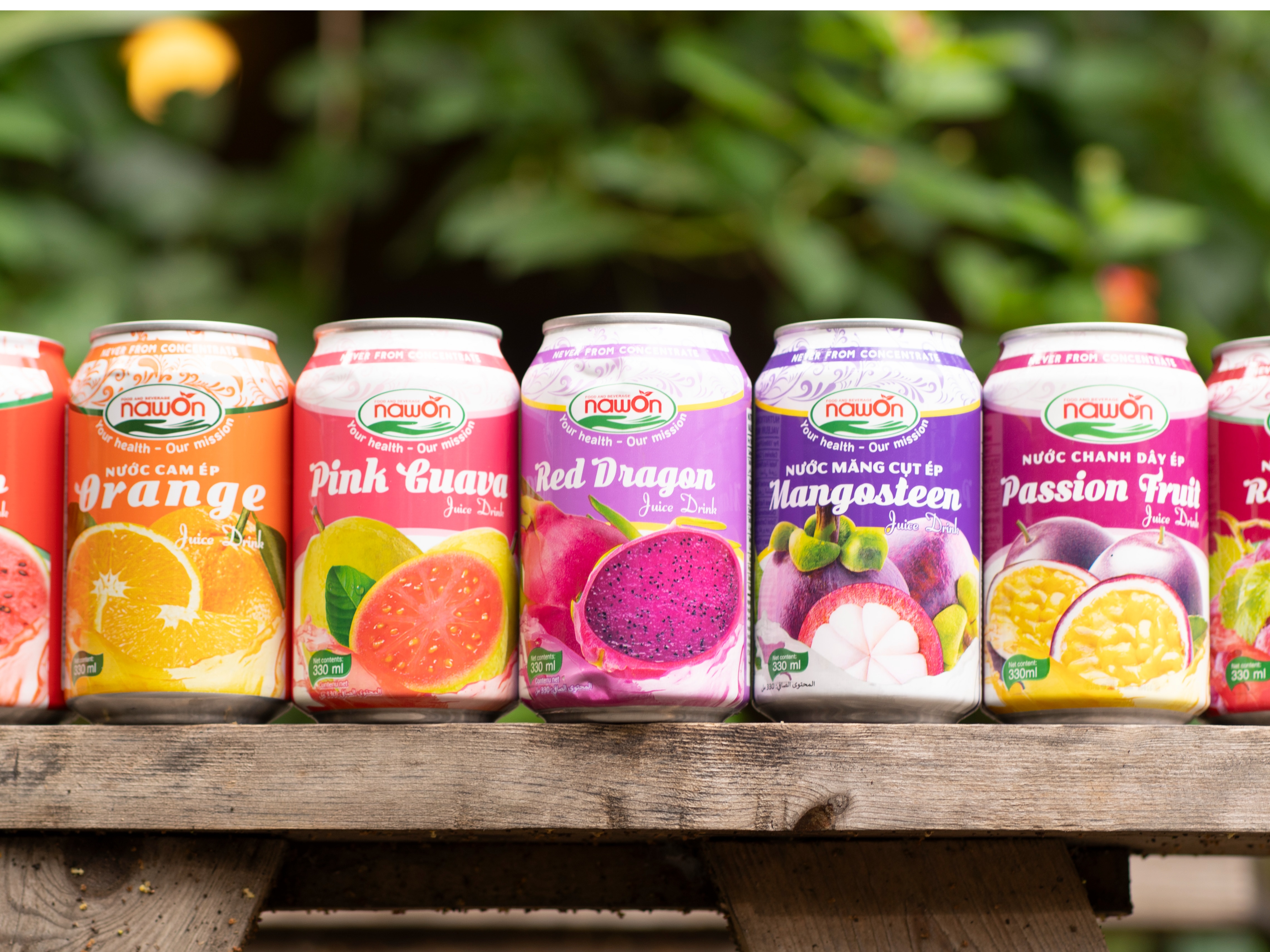 Best Quality Tropical Fruit Juice canned 330ml Soft Drink Wholesale NAWON in Vietnam OEM Free Sample Low MOQ ISO 2