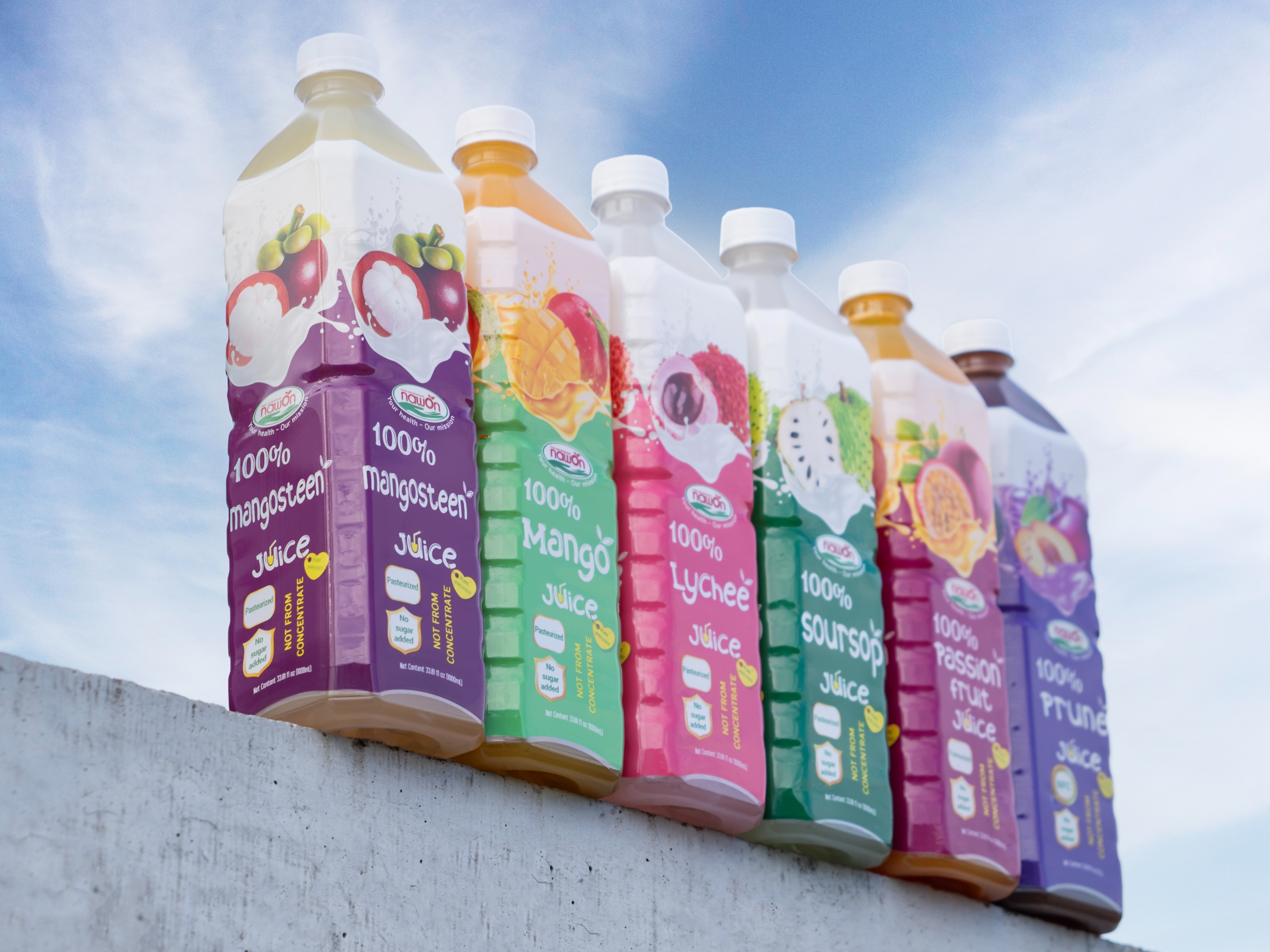 Natural Fruit Juice NFC 1000ml NAWON FnB Top Brand in Vietnam Soft Drink Free Sample Low MOQ 1