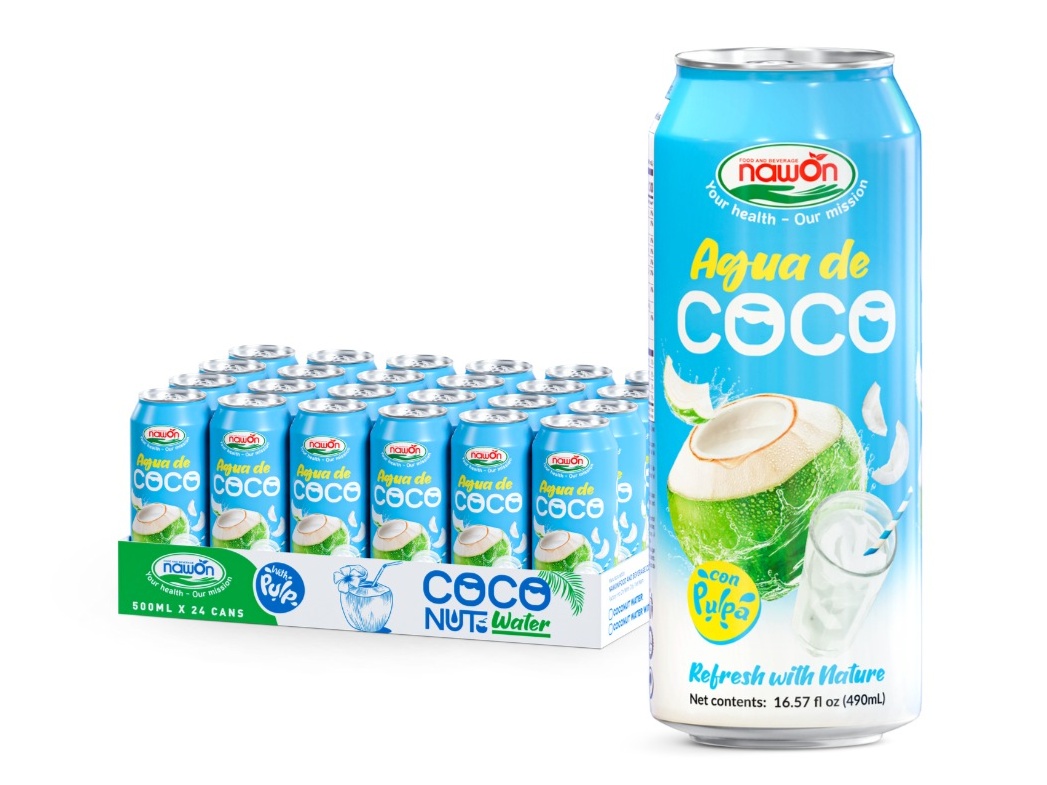 NAWON 500ml Bottle Natural Coconut Water with Chocolate Flavor Sweet Puree Sugar-Free Halal Certified Manufactured in Vietnam 1