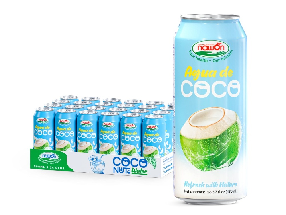NAWON 500ml Bottle Natural Coconut Water with Chocolate Flavor Sweet Puree Sugar-Free Halal Certified Manufactured in Vietnam 2