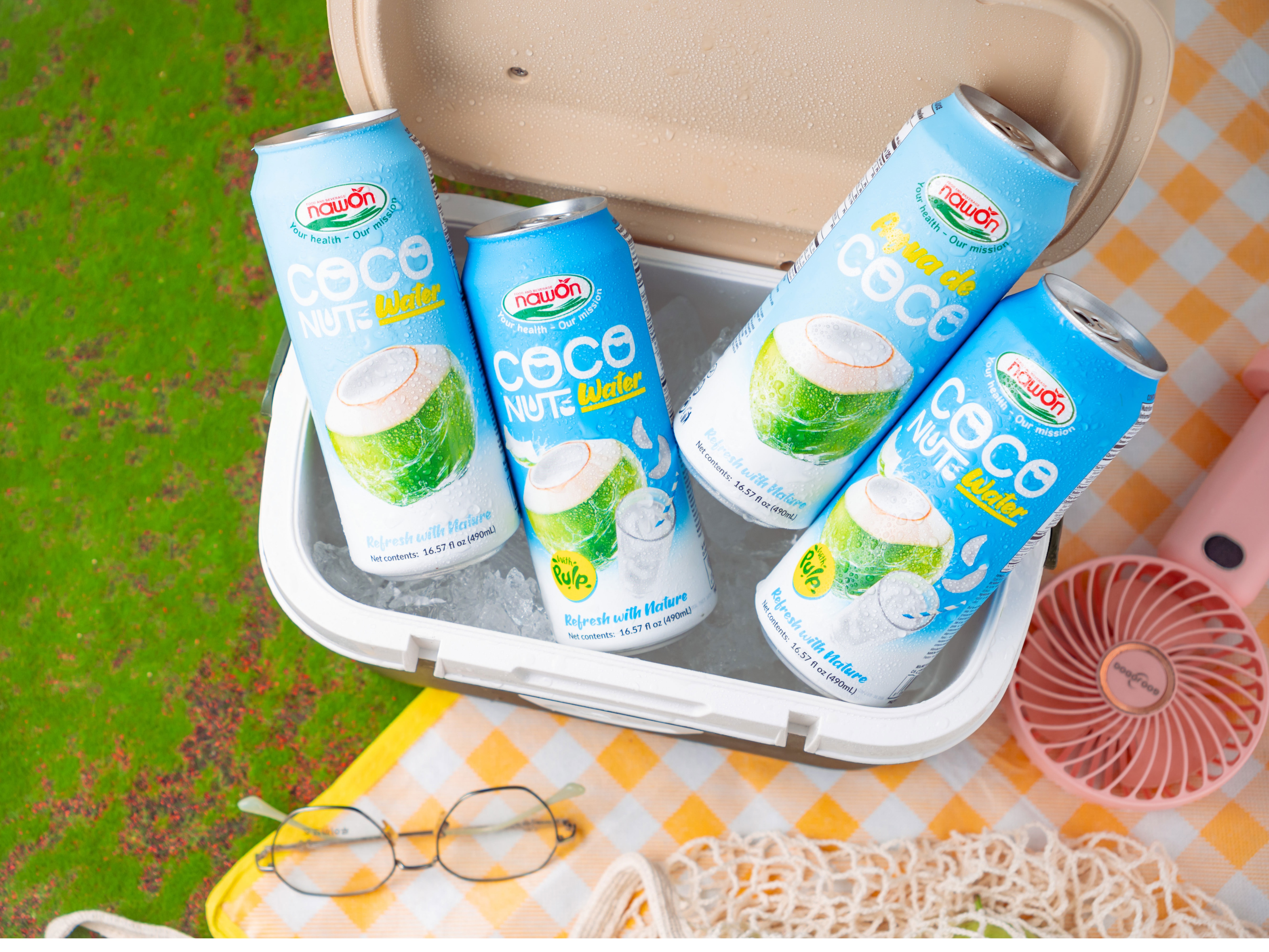 NAWON 500ml Bottle Natural Coconut Water with Chocolate Flavor Sweet Puree Sugar-Free Halal Certified Manufactured in Vietnam 3