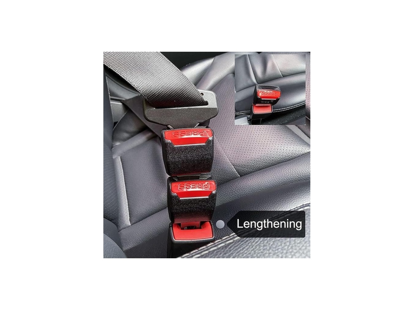 Comfort corner 2-Pack Seat Belt| Prevents Buckle from Falling Between Seats | Car Seat Gap Filler for Easy Access | Universal Fit for Most Vehicles 2