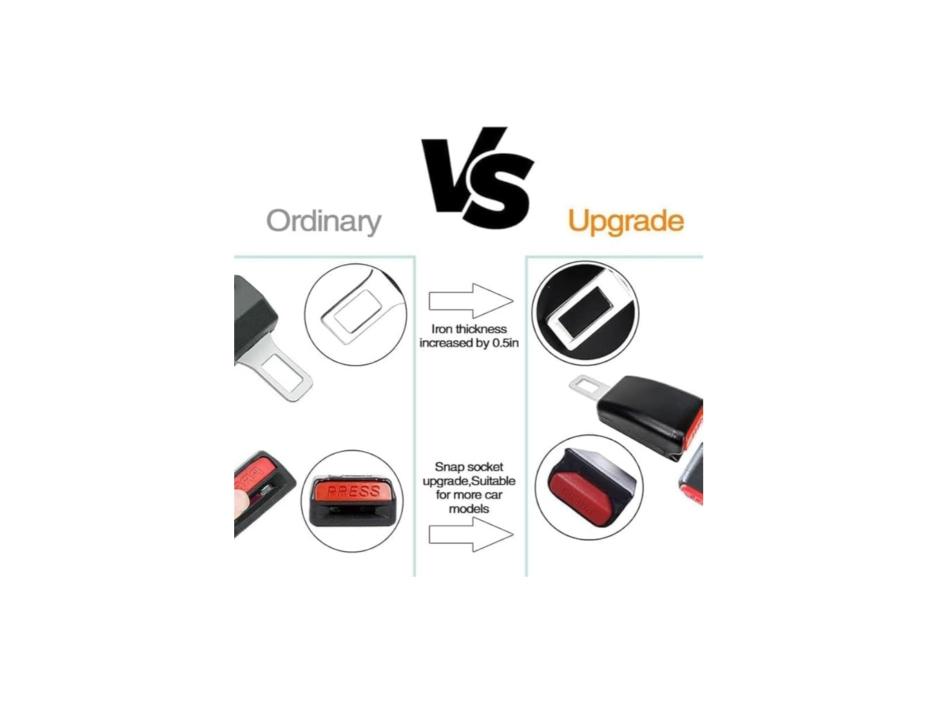 Comfort corner 2-Pack Seat Belt| Prevents Buckle from Falling Between Seats | Car Seat Gap Filler for Easy Access | Universal Fit for Most Vehicles 4