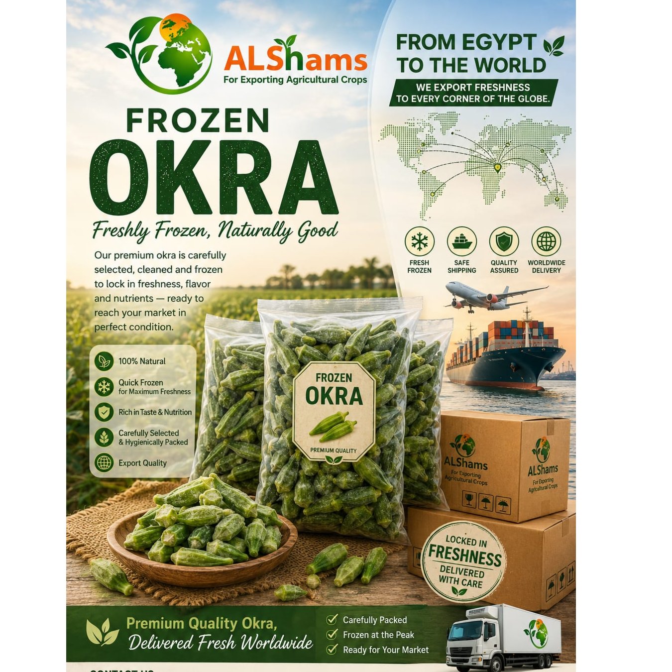 Egyptian Frozen Okra