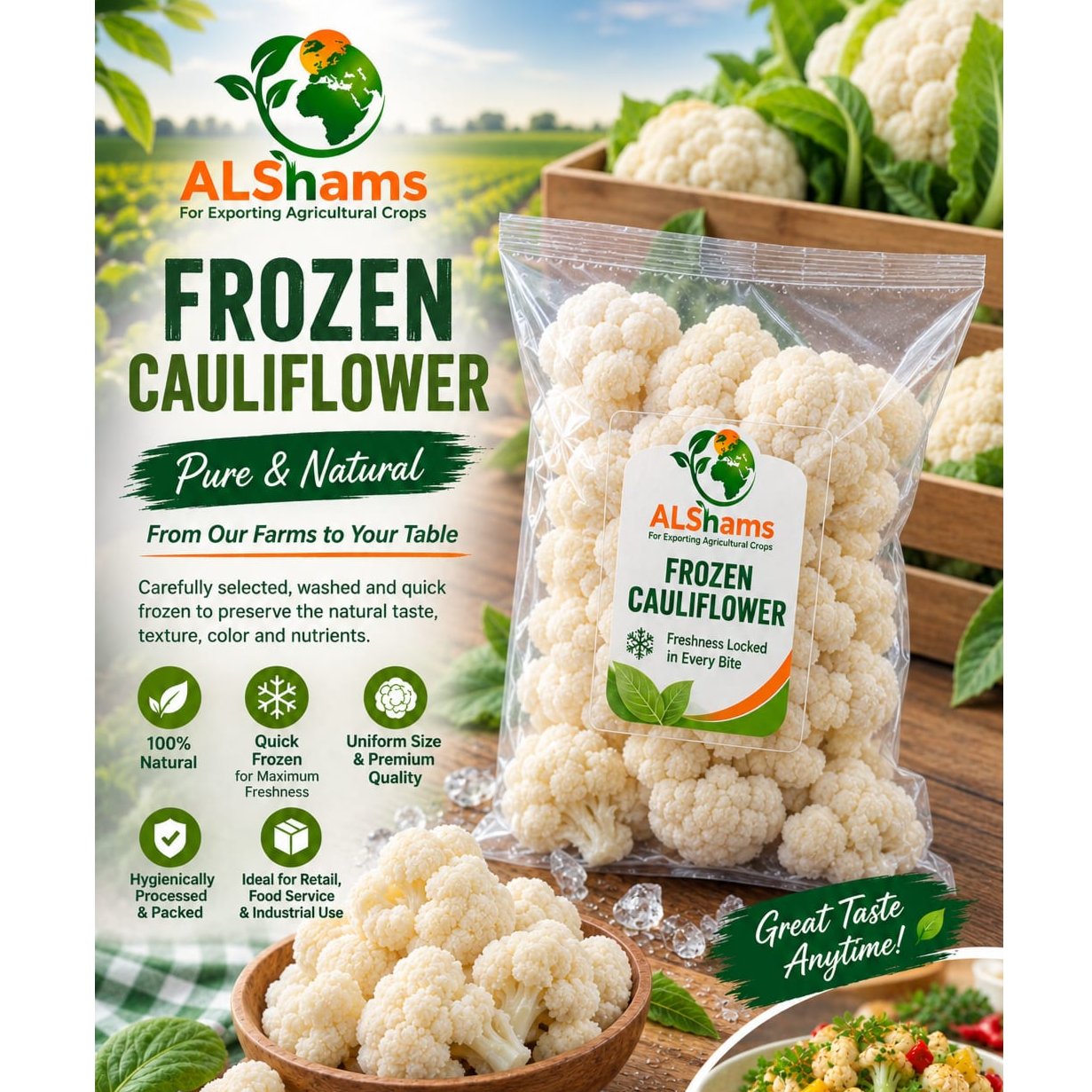 Egyptian Frozen Cauliflower 