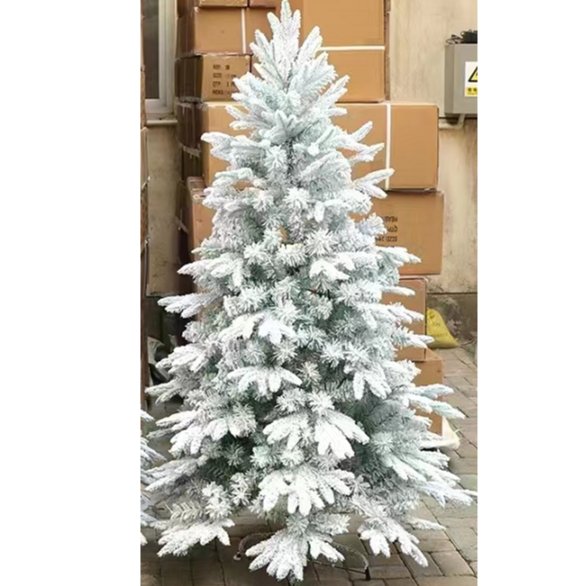 PE+PVC Flocked Christmas Tree 1