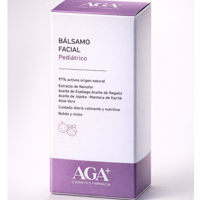 AGA+ BALSAMO FACIAL PARA BEBE Y NIÑO PIEL SENSIBLE 50 ML