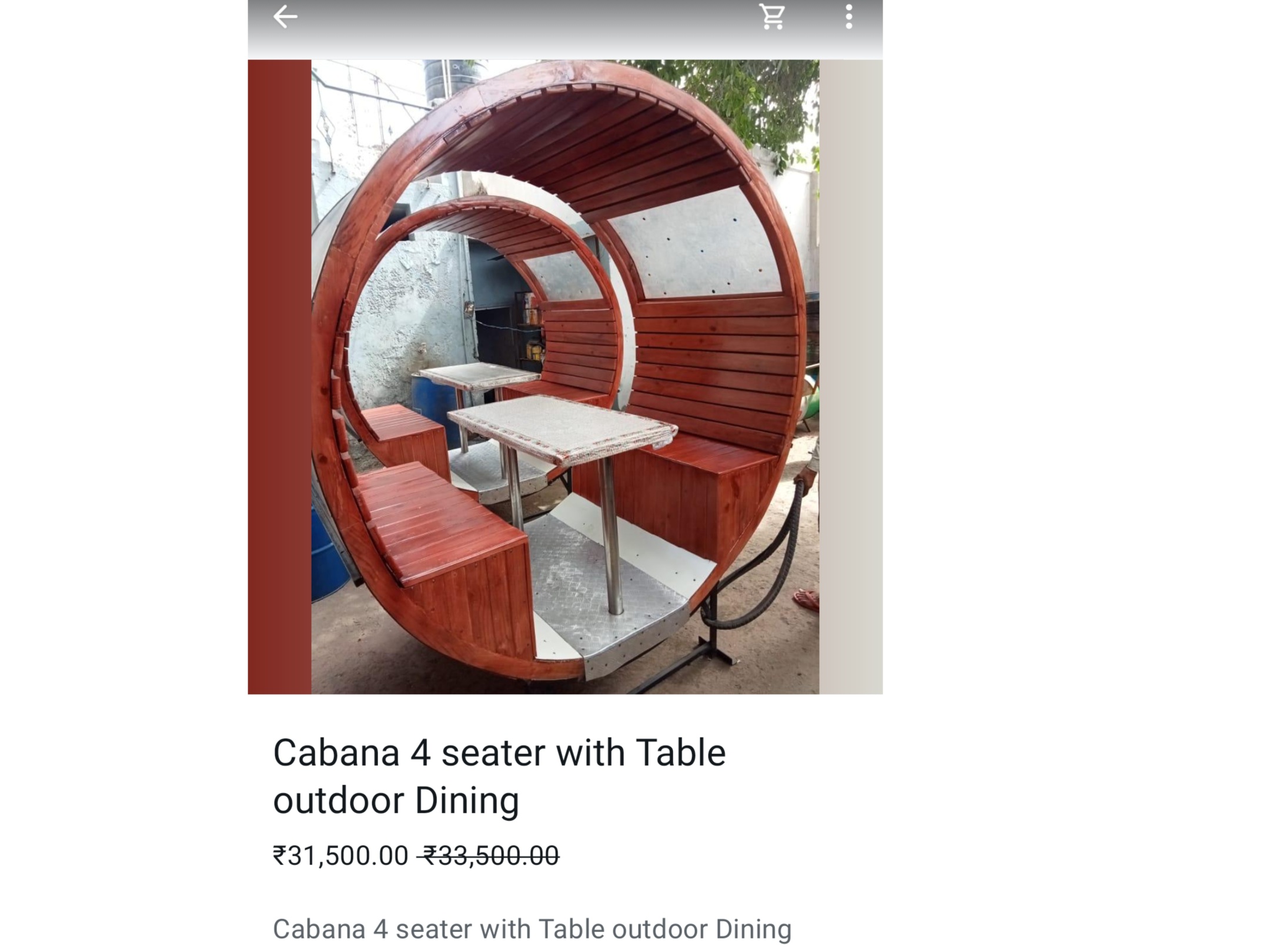 Cabannah 4 seater with table  1