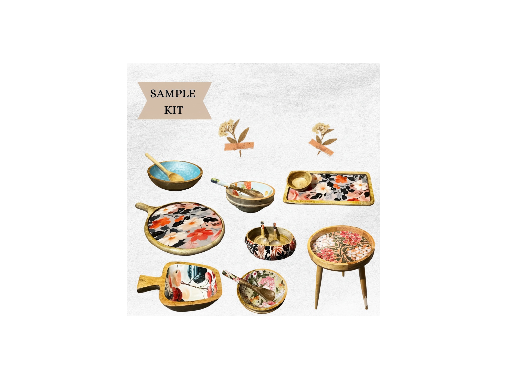 EpoxyResin Wooden Sample Kit 1