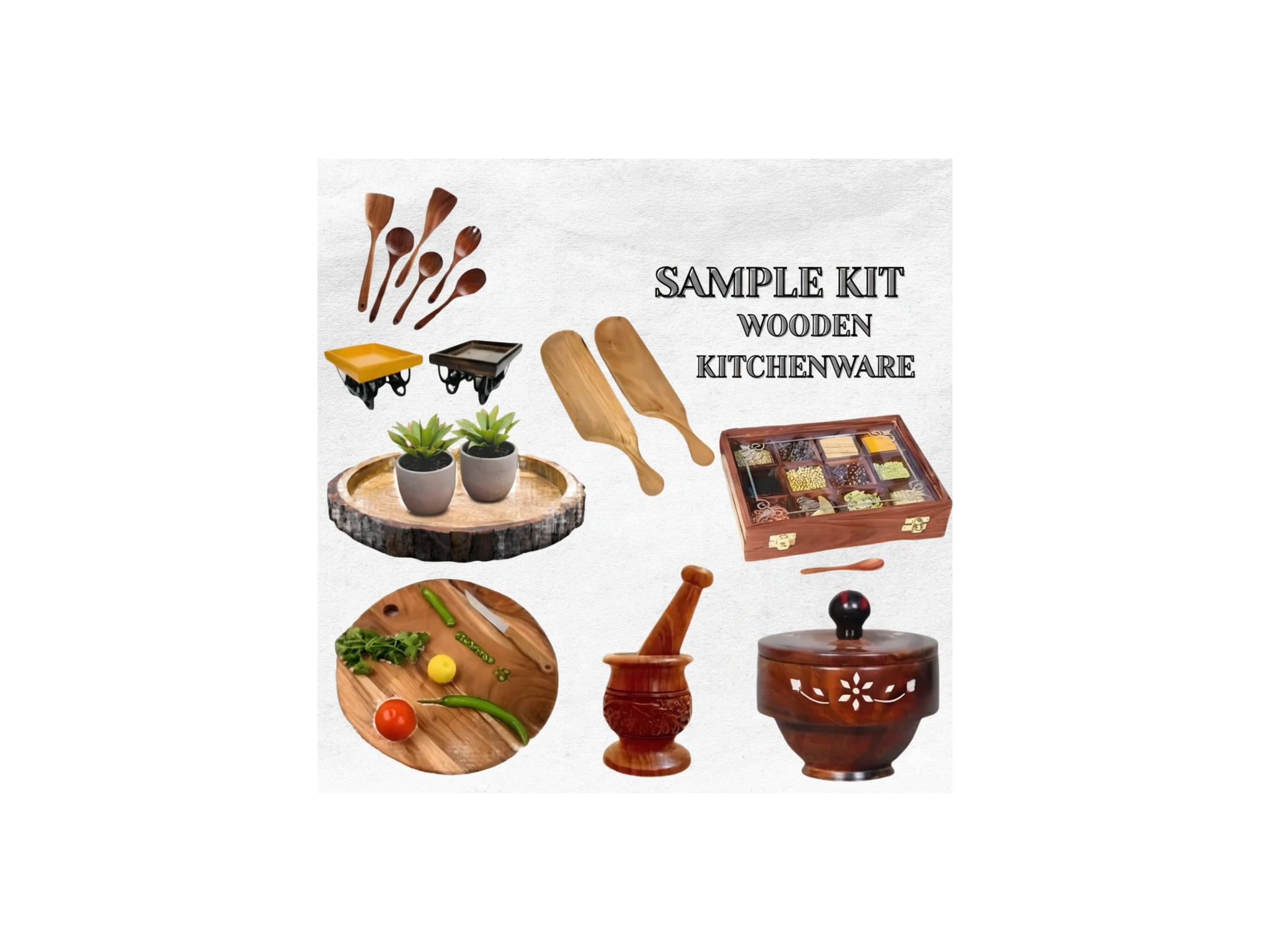 Wooden Craft Sample Kit 1