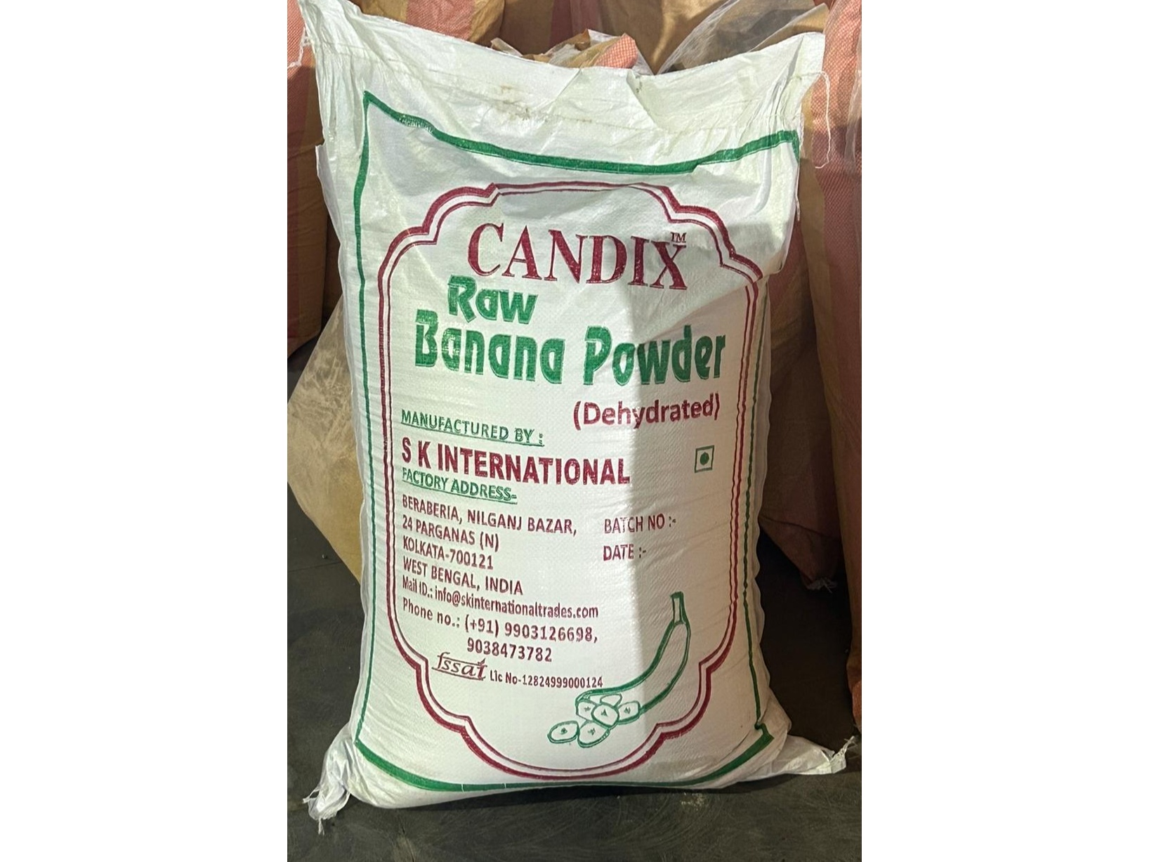 Raw Dehydrated Banana Powder