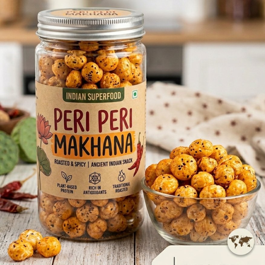 Flavored - Peri Peri Roasted Makhana 1