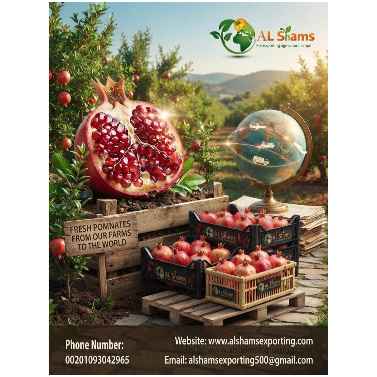 fresh pomegranate 