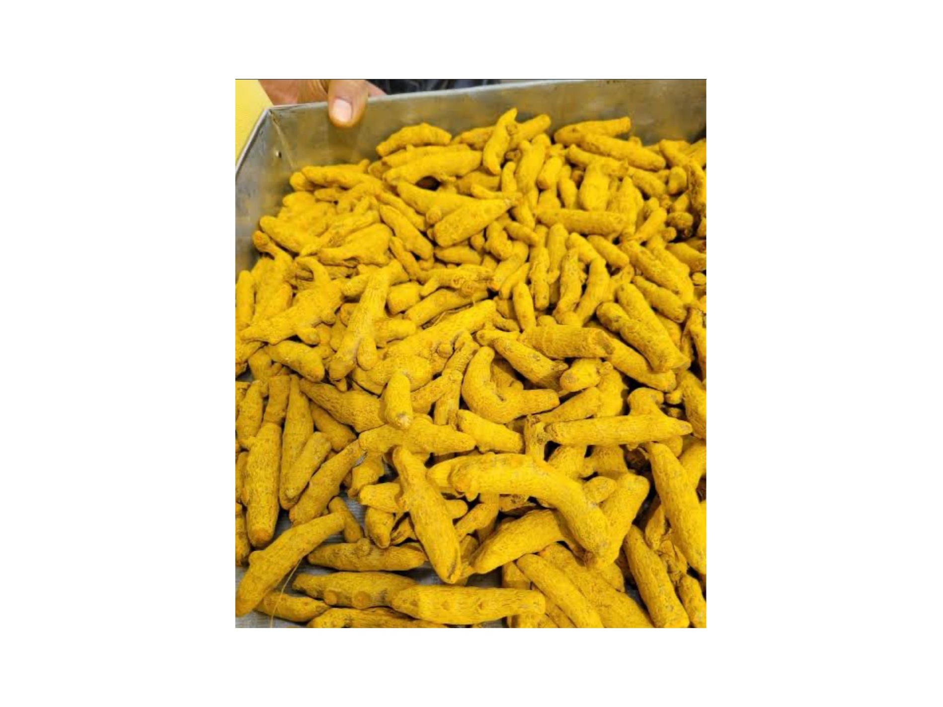 Turmeric finger polish and unpolish