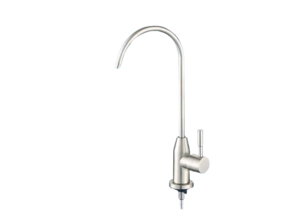 304 Stainless Steel Gooseneck Faucet, Single Cold Water Tap for Kitchen/Bar/Laundry (Durable, Food-Grade & Easy Installation) 1