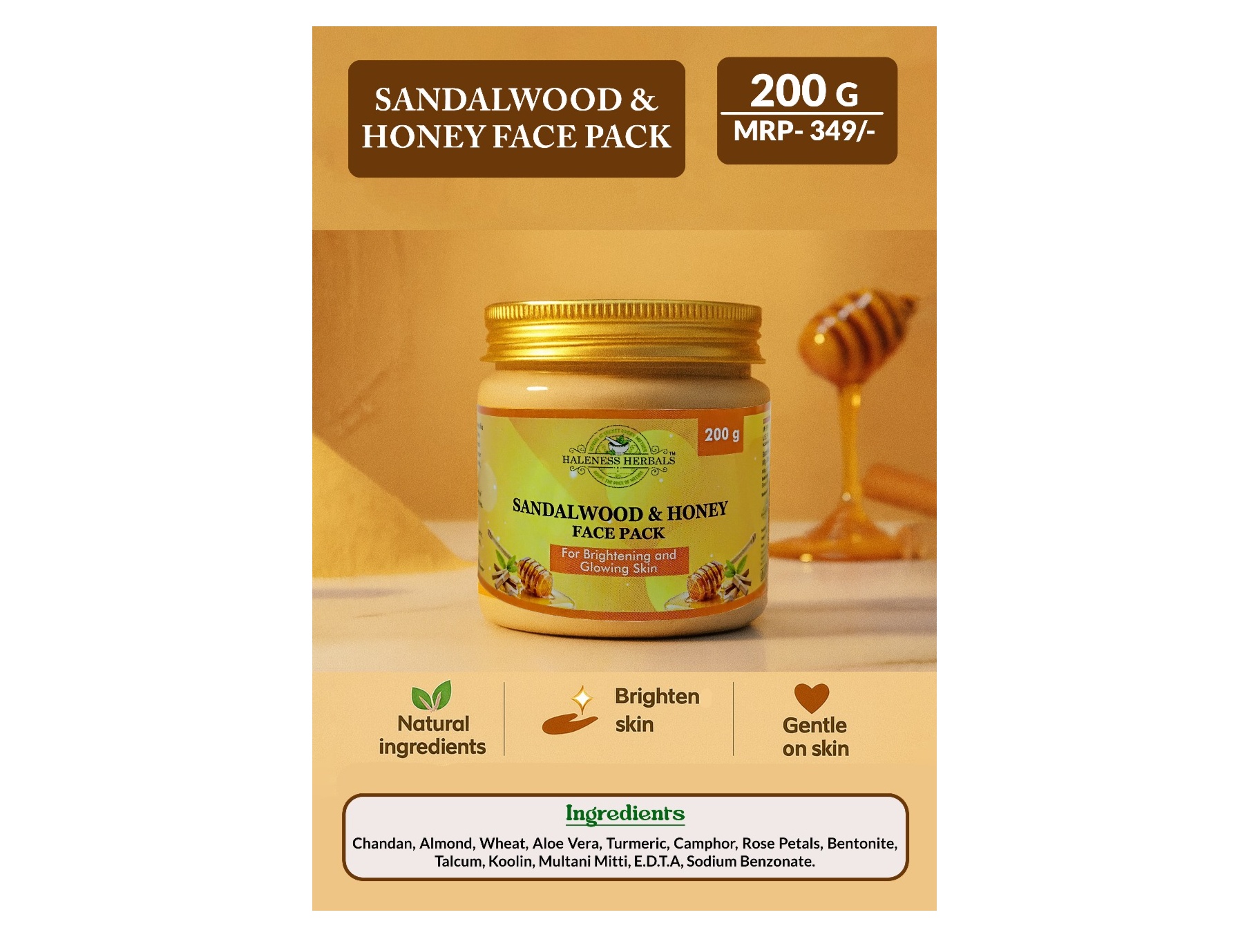 SANDLEWOOD HONEY FACE PACK 1