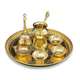 Brass Diya & Pooja Thali Set