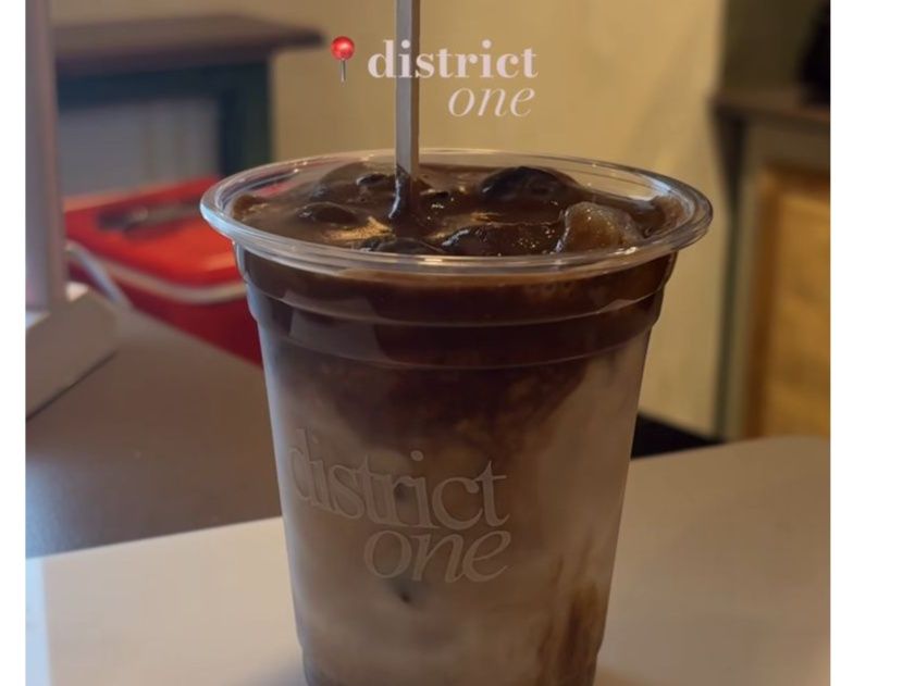 Coffee glass with printing 