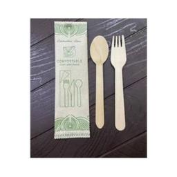 Wooden cutlery set
