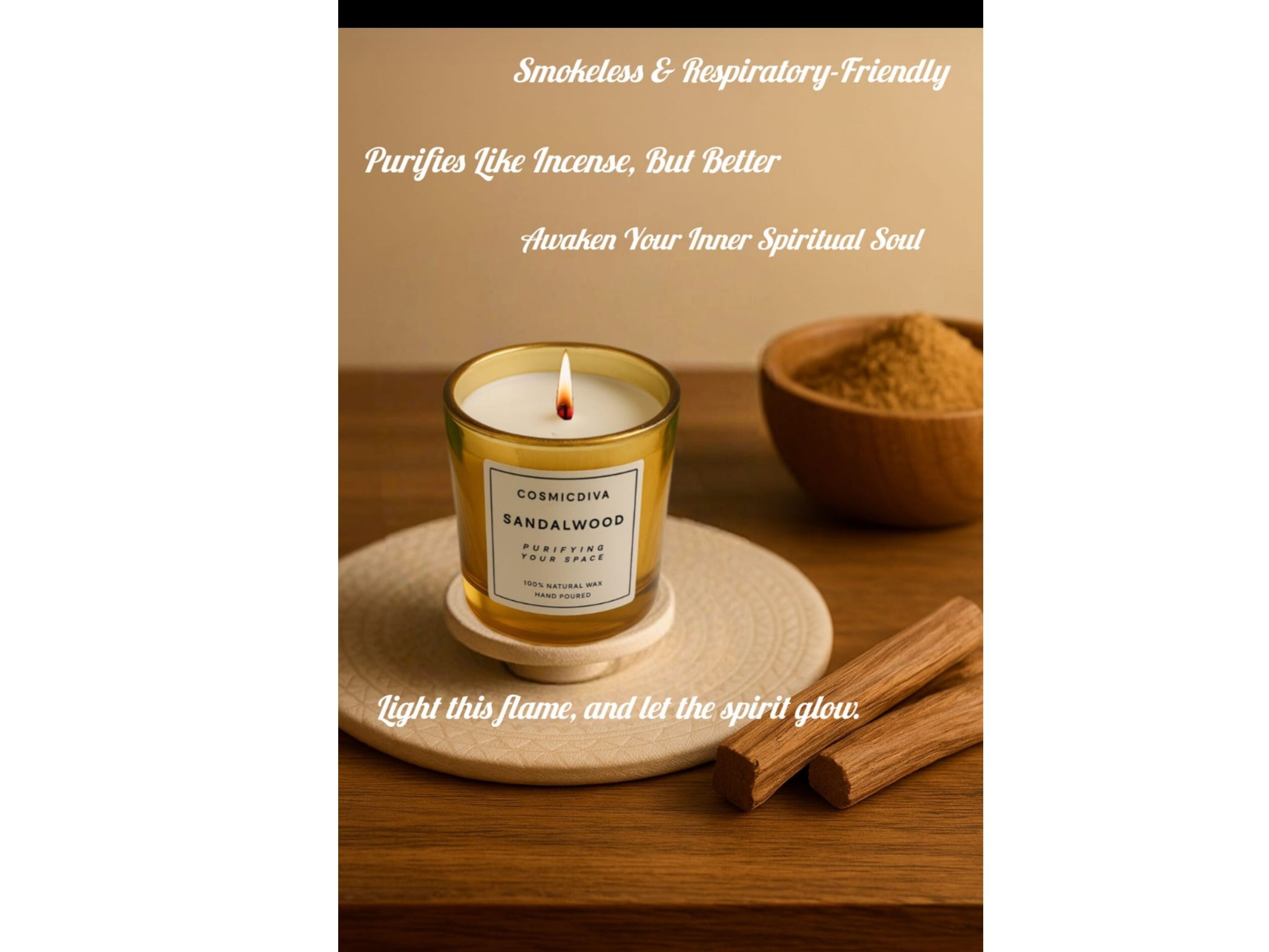 Sandalwood aromatherapy candle - Wholesale Personal Care & Home Care